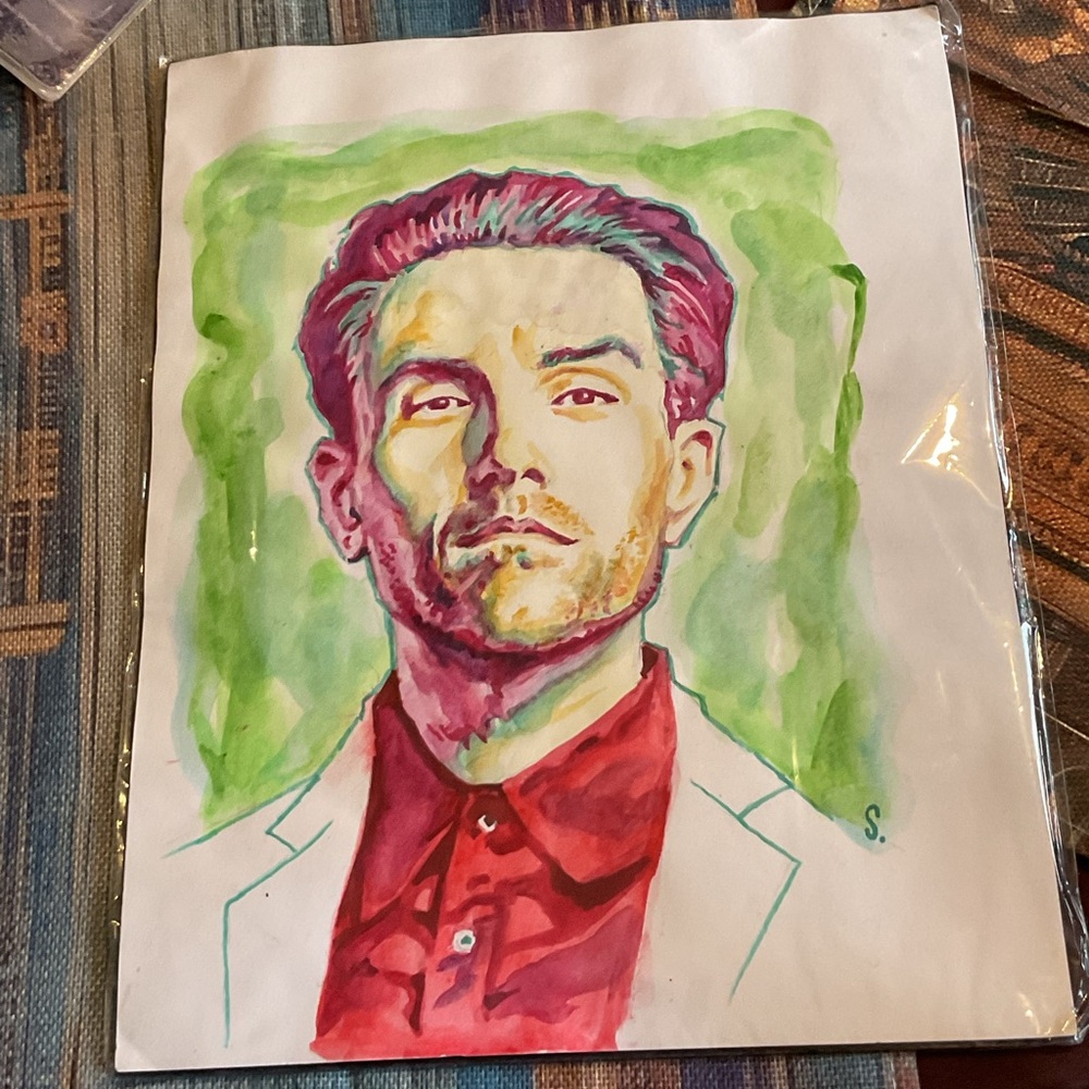 ORIGINAL Davey Havok AFI Watercolor